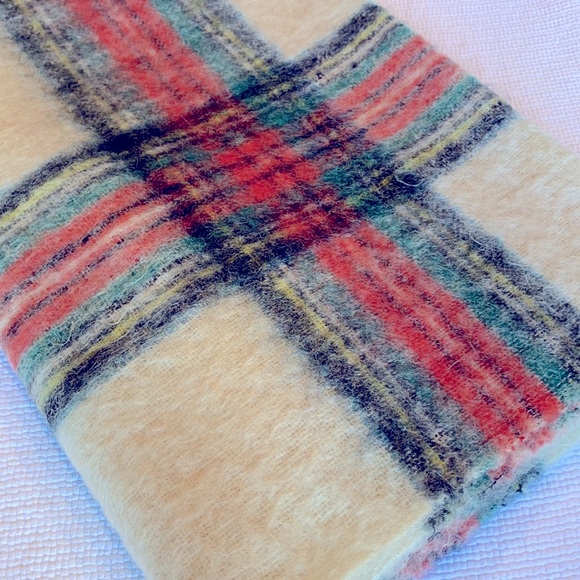 Other - Vintage Plaid Mohair and Wool Made in Scotland Throw
